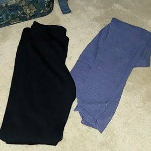 2 pair skinny active pants